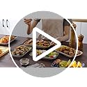 vancasso Simi 9.5 Inch Rectangular Dinner Plates Set of 6 - Bohemian Floral Design in 6 Vibrant Colors, Microwave & Dishwasher Safe Porcelain Plates for Salad, Appetizers, Entertaining - Image 8